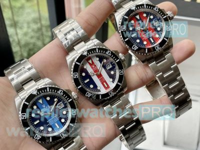 High Replica Rolex Submariner Stainless Steel Strap Stripe Dial Men Watch 40mm